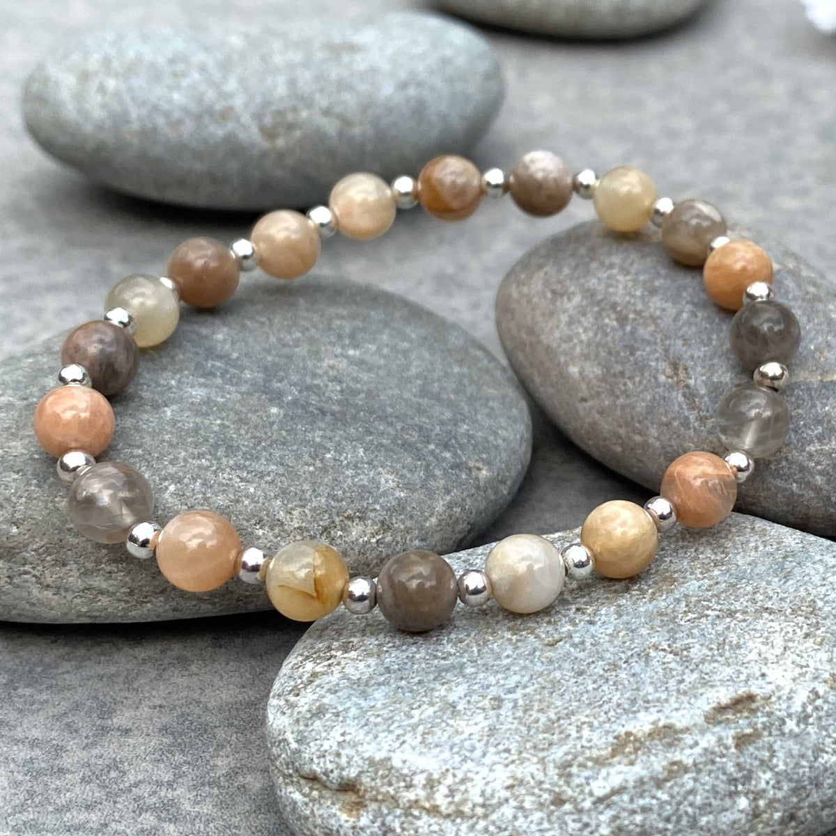 Sunstone and online moonstone bracelet