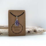 Natural Amethyst Crystal Necklace