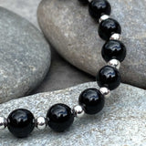 Natural Black Tourmaline Crystal Bracelet