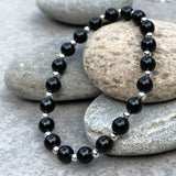 Natural Black Tourmaline Crystal Bracelet