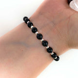 Natural Black Tourmaline Crystal Bracelet