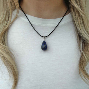 Lapis lazuli crystal on sale necklace