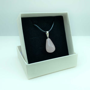 Natural Rose Quartz Crystal Necklace