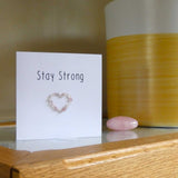 Strawberry Quartz Stay Strong Crystal Card