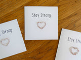 Strawberry Quartz Stay Strong Crystal Card