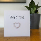 Strawberry Quartz Stay Strong Crystal Card