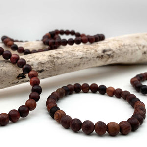 Natural Rosewood Aromatherapy Bead Stretch Bracelet